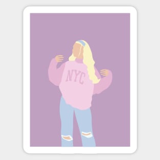 NYC Sweatshirt Fashion Girl Sticker